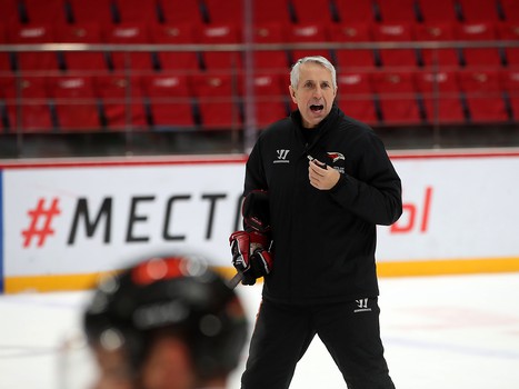 Раскатка «Авангарда» перед матчем с «Автомобилистом»