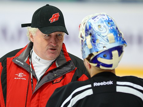 Раскатка "Авангарда" перед матчем с "Витязем" 10 октября 2013