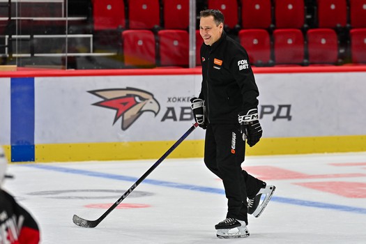 Тренировка воспитанников Хоккейной Академии «Авангард» 2019 года рождения на G-Drive Арене