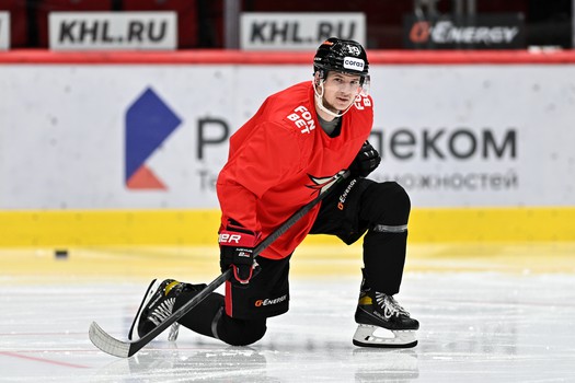 Раскатка «Авангарда» перед матчем с «Нефтехимиком»