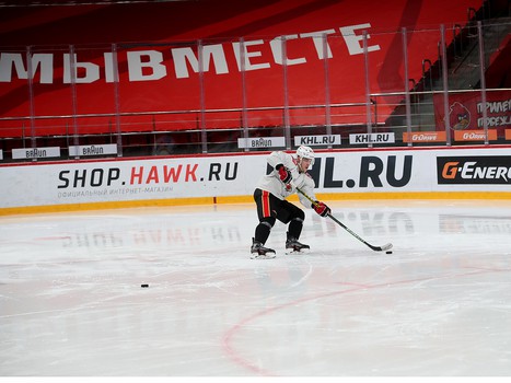Тренировка «Авангарда» во время паузы в чемпионате