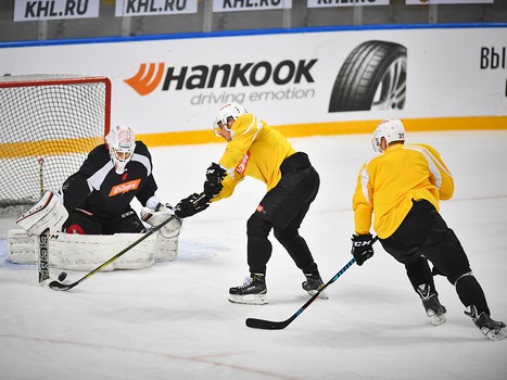 Раскатка "Авангарда" перед выездным матчем с ХК "Сочи"