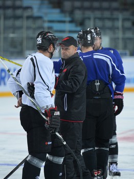 Раскатка "Авангарда" перед домашним матчем с "Барысом"