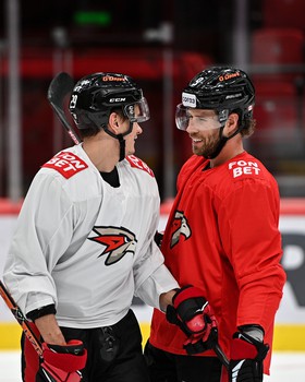 Раскатка «Авангарда» перед матчем с «Барысом»