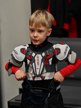 Тренировка воспитанников Хоккейной Академии «Авангард» 2019 года рождения на G-Drive Арене