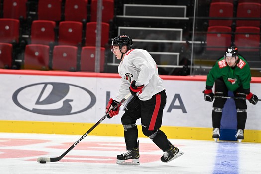 Раскатка «Авангарда» перед матчем с «Салаватом Юлаевым»