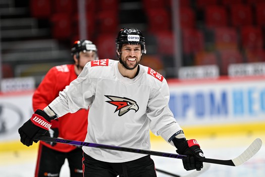 Раскатка «Авангарда» перед первым матчем серии с «Металлургом»