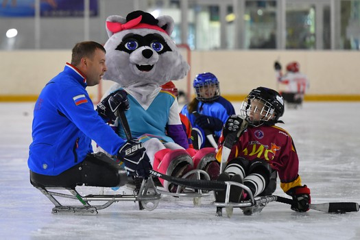 Турнир по следж-хоккею в Омске, день 2