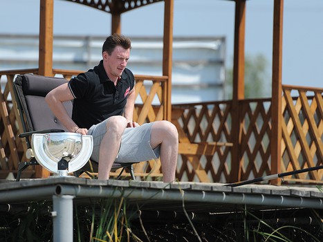 Сергей Калинин с Кубком чемпионов мира в Омске. День 1