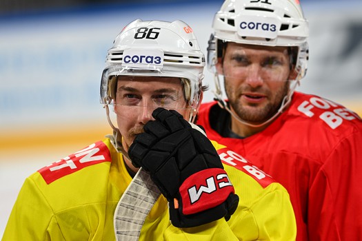 Тренировка «Авангарда» перед матчем в Новосибирске