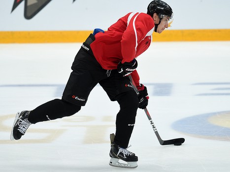 Раскатка "Авангарда" перед матчем с "Нефтехимиком"