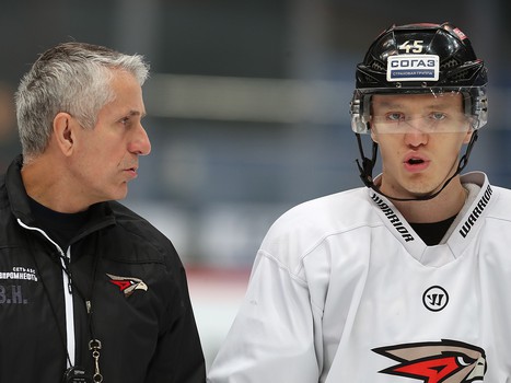 Раскатка «Авангарда» перед матчем со «Спартаком»