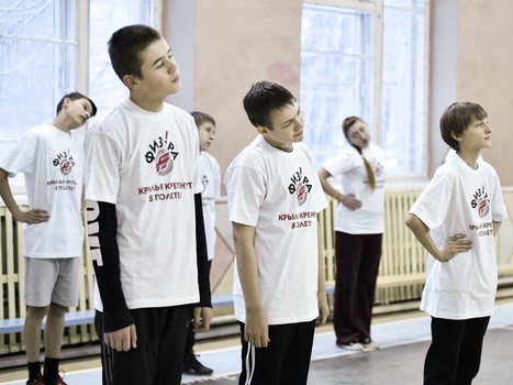 "Физ-ра с "Омскими Ястребами" в школе № 108