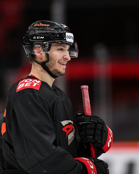 Раскатка «Авангарда» перед матчем с московским «Динамо»