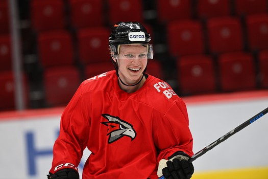 Тренировка «Авангарда» перед матчем с «Металлургом»