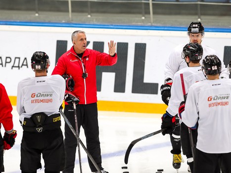 Раскатка «Авангарда» перед матчем с «Куньлунь Ред Стар»