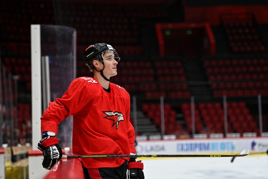 Раскатка «Авангарда» перед матчем с «Салаватом Юлаевым»