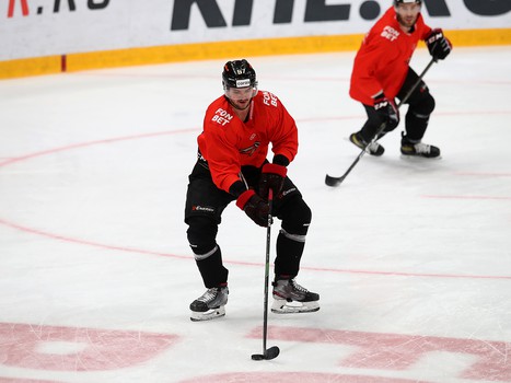 Раскатка «Авангарда» перед матчем с «Автомобилистом»