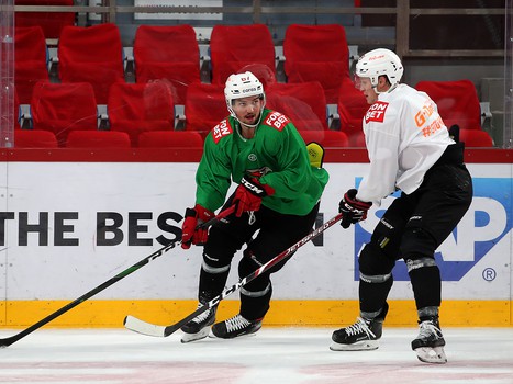 Раскатка «Авангарда» перед выездным матчем с «Автомобилистом»