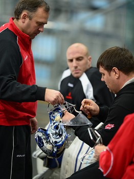 Раскатка "Авангарда" перед матчем с ЦСКА 22.11.13