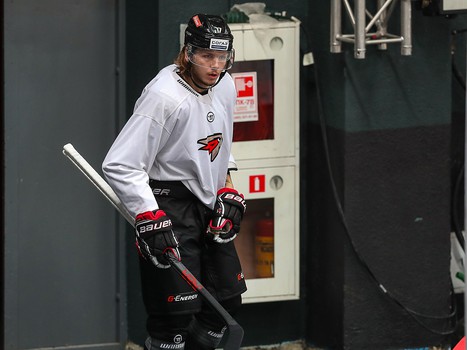 Раскатка «Авангарда» перед матчем с «Северсталью»