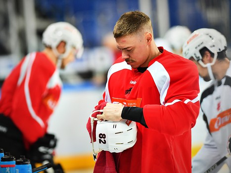 Раскатка "Авангарда" перед седьмым матчем серии с "Салаватом Юлаевым"