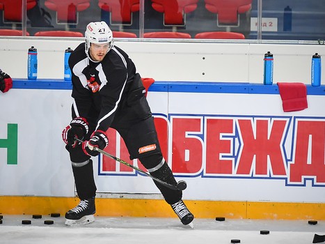 Раскатка "Авангарда" перед выездным матчем с ЦСКА