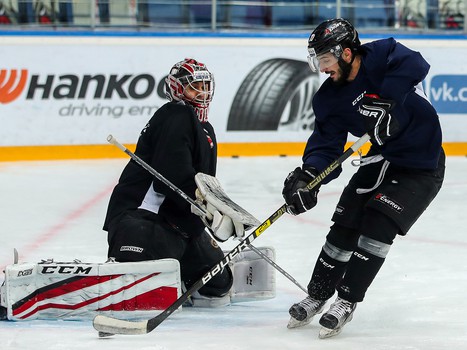 Раскатка «Авангарда» перед матчем с «Магниткой»