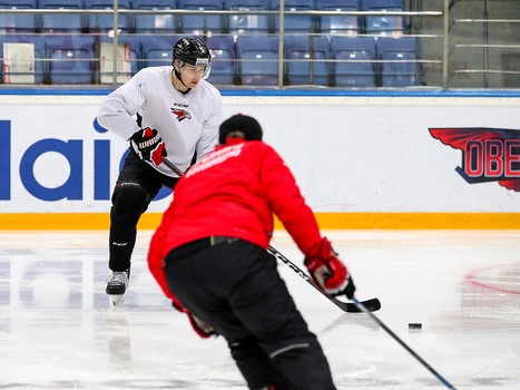 Раскатка «Авангарда» перед матчем с «Сибирью»