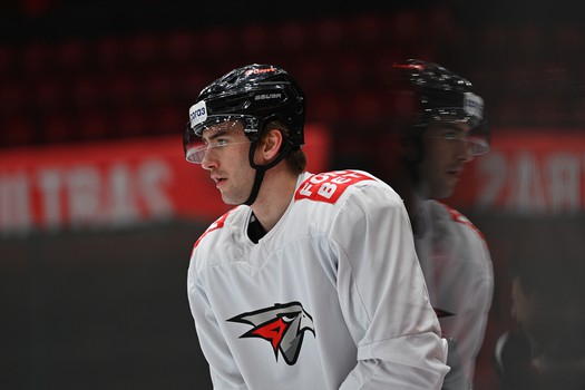 Тренировка «Авангарда» перед матчем с «Ак Барсом»