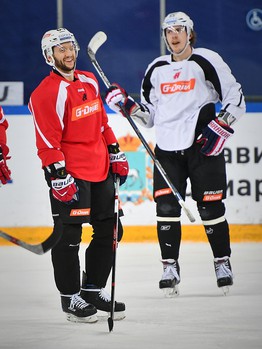 Раскатка "Авангарда" перед выездным матчем с "Ладой"