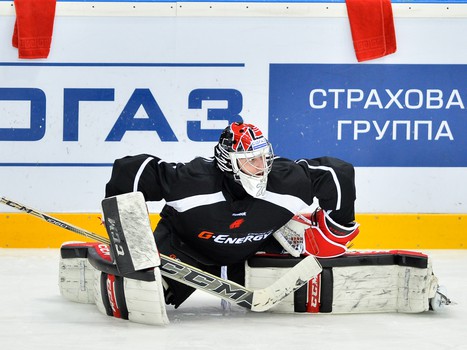 Раскатка "Авангарда" перед домашним матчем с "Северсталью"