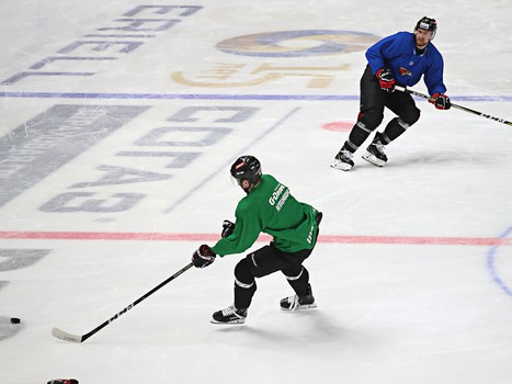 Раскатка «Авангарда» перед матчем с «Ак Барсом»