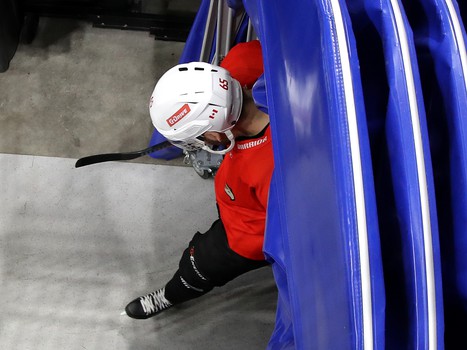 Раскатка «Авангарда» перед выездным матчем с московским «Динамо»