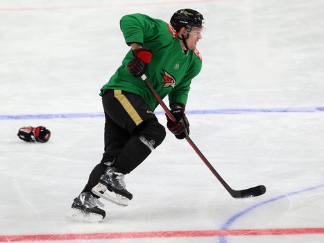 Раскатка «Авангарда» перед матчем с ХК «Сочи»