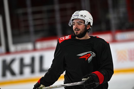 Тренировка «Авангарда» перед матчем в Екатеринбурге