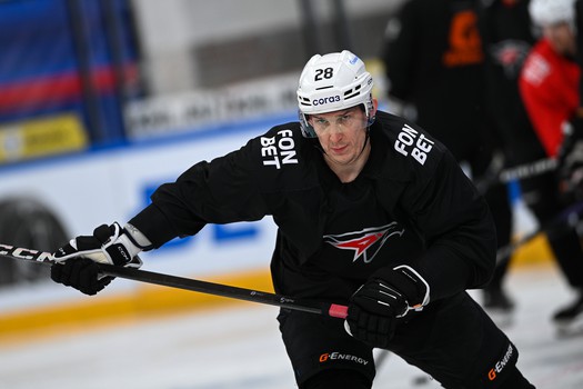 Тренировка «Авангарда» перед матчем в Тольятти