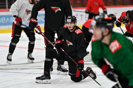 Раскатка «Авангарда» перед матчем с «Салаватом Юлаевым»