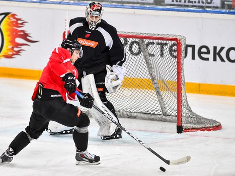 Раскатка "Авангарда" перед игрой с "Йокеритом"