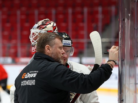 Раскатка «Авангарда» перед матчем с «Ак Барсом»