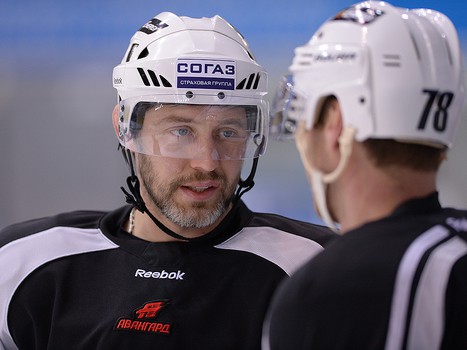 Раскатка "Авангарда" в Астане перед матчем с "Барысом" 17 сентября 2013