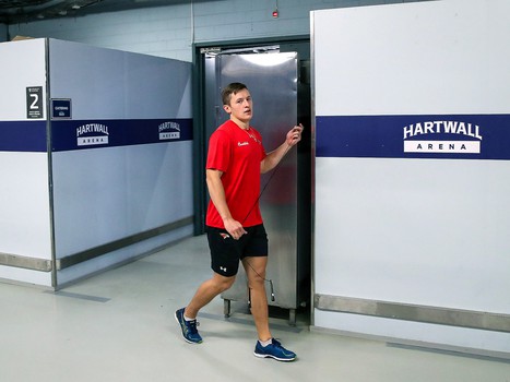 Раскатка «Авангарда» перед выездным матчем с «Йокеритом»