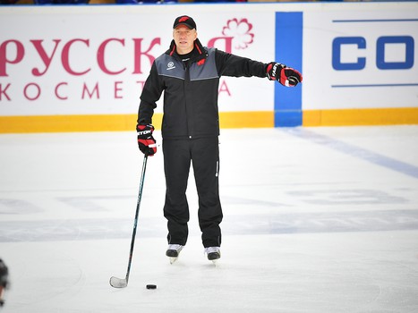 Раскатка "Авангарда" перед матчем с "Амуром"