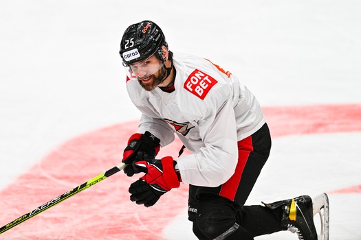 Тренировка «Авангарда» перед матчем с «Витязем»