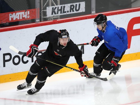 Раскатка «Авангарда» перед матчем с «Ак Барсом»