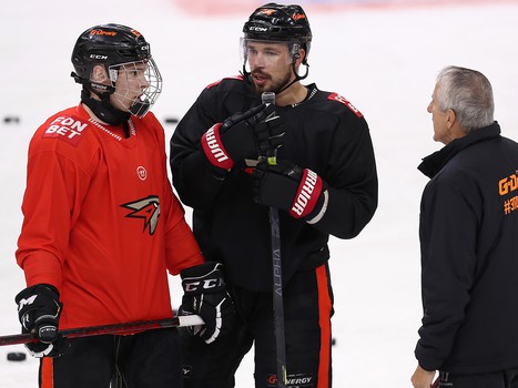 Тренировка «Авангарда» перед стартом турнира в Санкт-Петербурге