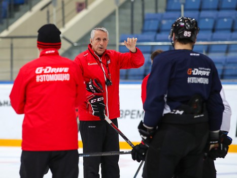 Раскатка «Авангарда» перед матчем против СКА