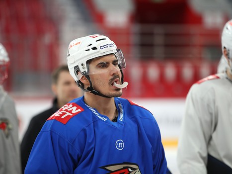 Тренировка «Авангарда» перед четвёртым матчем серии с «Автомобилистом»