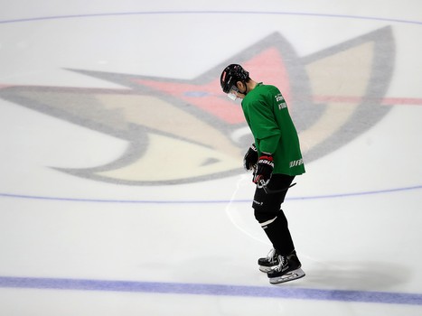 Раскатка «Авангарда» перед матчем с «Барысом»