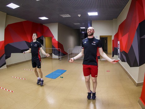 Раскатка «Авангарда» перед матчем с «Сочи»